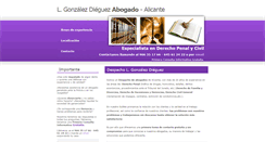 Desktop Screenshot of luisgonzalezabogados.com